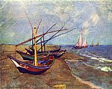 Fishing Boats on the Beach at Saints-Maries